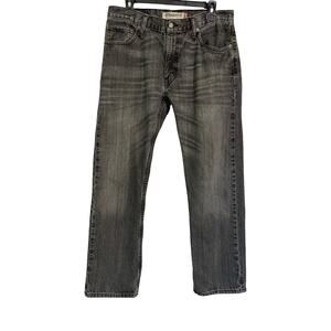 Levi’s 505 Straight Fit Jeans Men’s 32x30 Black Gray Faded Wash Denim